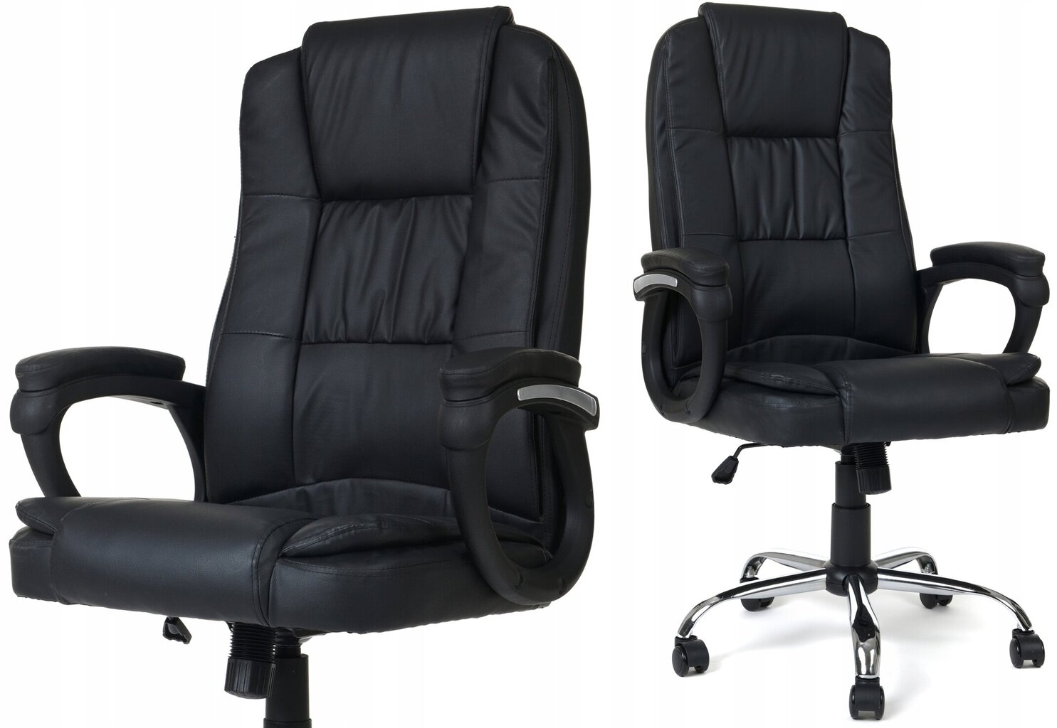 Biroja krēsls Funfit Home&Office VIGO, melns, 120 kg цена и информация | Biroja krēsli | 220.lv