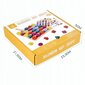 Koka puzles šķirotājs bloki skrūves skrūves montessori 6563 cena un informācija | Rotaļlietas zīdaiņiem | 220.lv