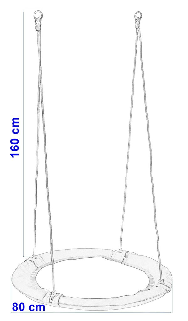 Dārza šūpoles Romek, 80 cm, krāsainas цена и информация | Šūpoles | 220.lv