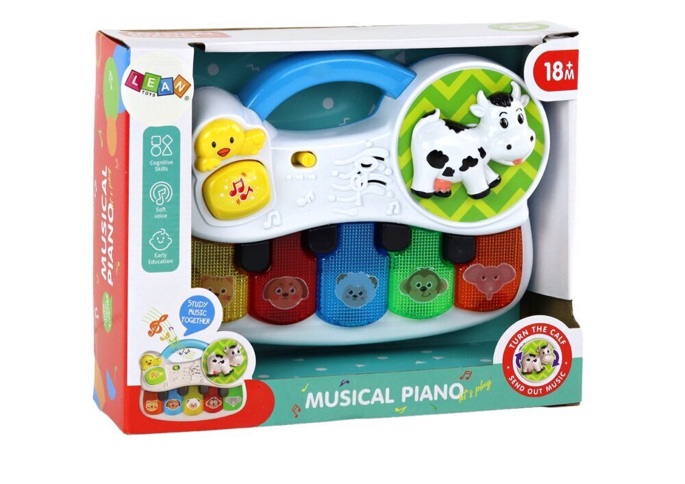 Muzikālās klavieres Lean Toys cena un informācija | Rotaļlietas zīdaiņiem | 220.lv