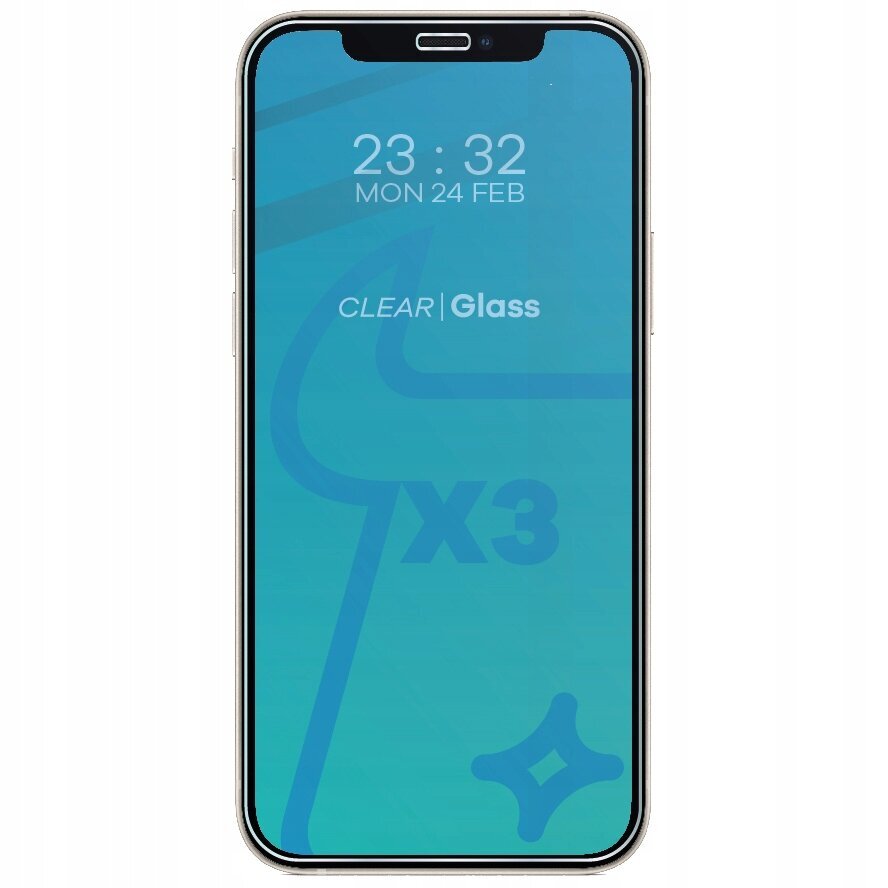 Rūdīts stikls Bizon Glass Clear iPhone 12 cena un informācija | Ekrāna aizsargstikli | 220.lv