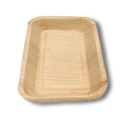 Тарелки из пальмовых листьев MoodFood 23x16 см, 6 шт цена и информация | Праздничная одноразовая посуда | 220.lv