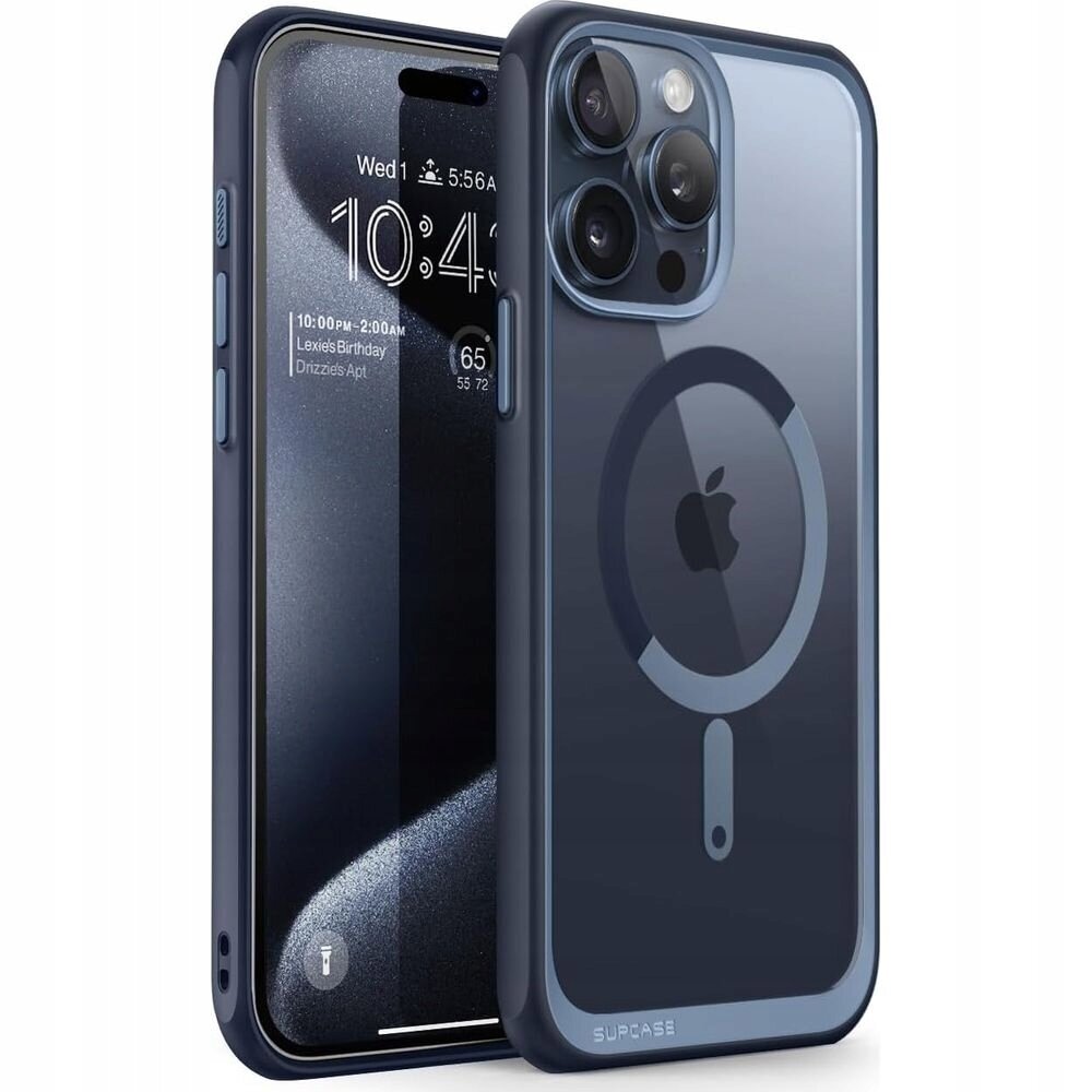 Korpuss Supcase UB Mag iPhone 15 Pro caurspīdīgi zils цена и информация | Telefonu vāciņi, maciņi | 220.lv