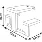 Galds Smoby dārza nojumei cena un informācija | Bērnu rotaļu laukumi, mājiņas | 220.lv