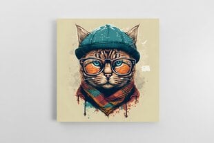 Kaķis ar brillēm 2 цена и информация | Картины | 220.lv