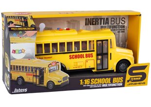 Skolas autobuss Lean Toys, dzeltens cena un informācija | Rotaļlietas zēniem | 220.lv