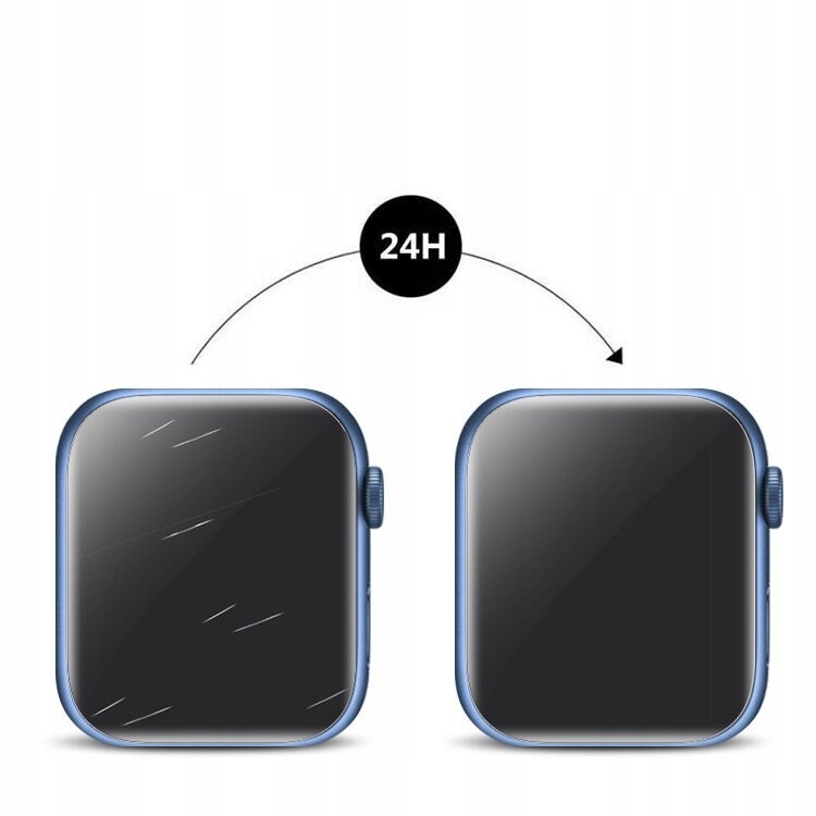 Folija Bizon Glass Hydrogel v2 Apple Watch 45 mm 2 gab. cena un informācija | Viedpulksteņu un viedo aproču aksesuāri | 220.lv