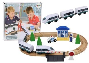 Koka vilciena sliedes Lean Toys cena un informācija | Rotaļlietas zēniem | 220.lv