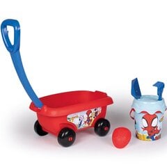 Ratiņu un smilšu rotaļlietu komplekts Smoby Spiderman cena un informācija | Ūdens, smilšu un pludmales rotaļlietas | 220.lv