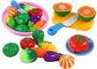 Rotaļu dārzeņu komplekts somā Lean Toys cena un informācija | Rotaļlietas meitenēm | 220.lv