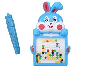 Magnētiskais rasējamais dēlis Lean Toys Hare, zils cena un informācija | Attīstošās rotaļlietas | 220.lv