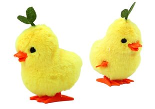 прыгающий цыпленок с листиками, желтый, 1 штука цена и информация | Мягкие игрушки | 220.lv