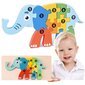 Koka puzle ziloņa mazulis цена и информация | Rotaļlietas zīdaiņiem | 220.lv