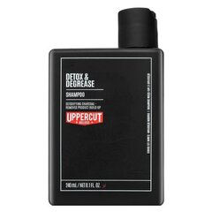 Attīrošs šampūns taukainiem matiem Uppercut Deluxe Detox & Degrease Shampoo, 240 ml cena un informācija | Šampūni | 220.lv