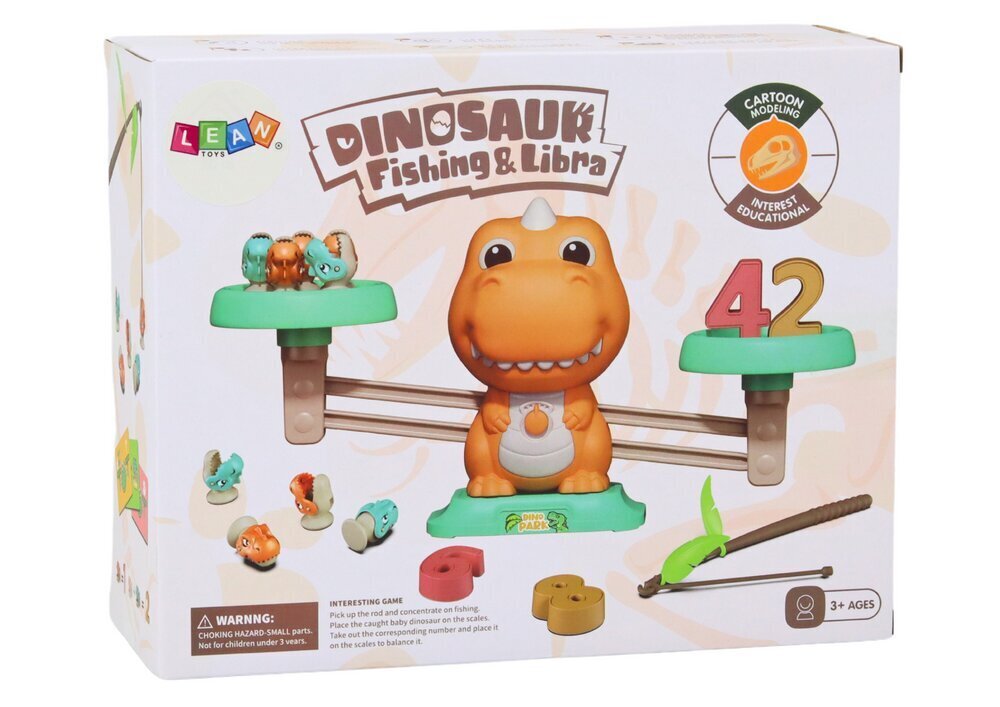 Izglītojoša rotaļlieta Lean Toys Mathematics dinozaurs цена и информация | Attīstošās rotaļlietas | 220.lv