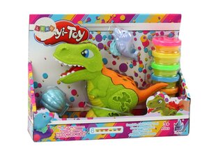 Dinozauru un plastilīna veidņu komplekts Lean Toys cena un informācija | Attīstošās rotaļlietas | 220.lv