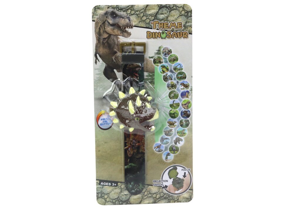 Pulkstenis - projektors Lean Toys Dinosaur цена и информация | Rotaļlietas zēniem | 220.lv