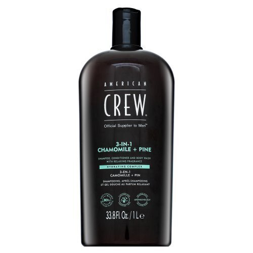 Matu šampūns 3in1 American Crew ChamoliePine vīriešiem, 1000 ml цена и информация | Šampūni | 220.lv