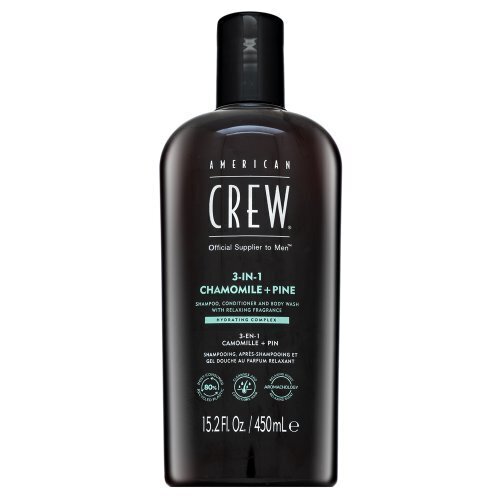 Matu šampūns vīriešiem 3in1 American Crew Chamolie + Pine, 450 ml цена и информация | Šampūni | 220.lv