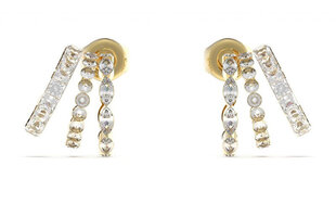 Guess Женские позолоченные серьги Crazy Earrings JUBE03307JWYGT/U цена и информация | Серьги | 220.lv