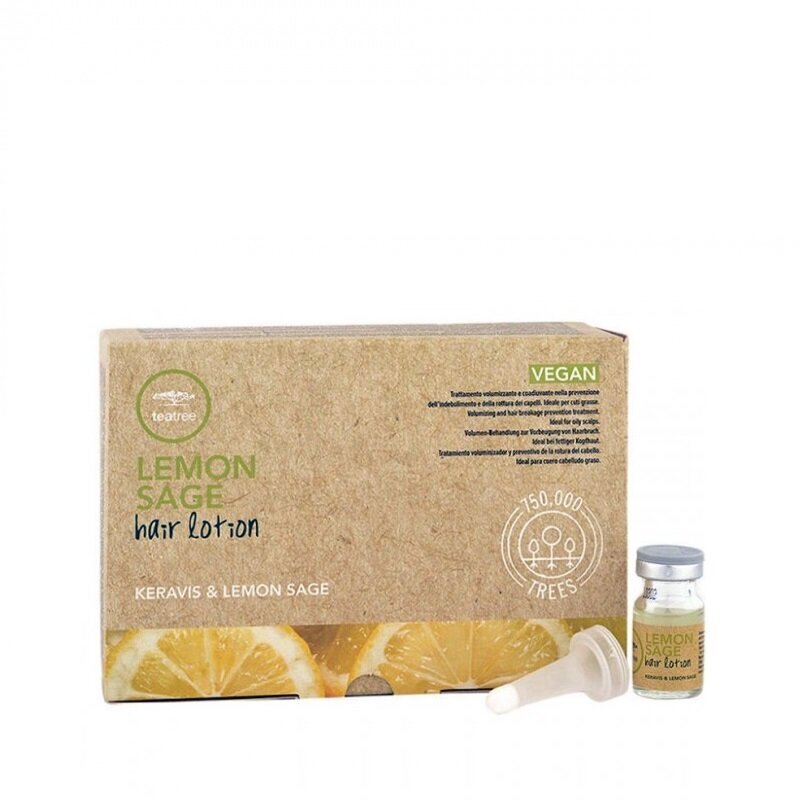 Matu losjons Paul Mitchell Tea Tree Keravis & Lemon Sage Hair Lotion, 12x6 ml cena un informācija | Matu uzlabošanai | 220.lv