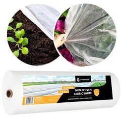 Ziemas agrotekstils Springos AG0009, 17g/m2, 50x3,2m, balts cena un informācija | Dārza instrumenti | 220.lv