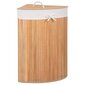Bambusa veļas grozs Springos HA0063, 73l cena un informācija | Vannas istabas aksesuāri | 220.lv