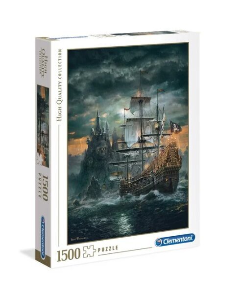 Puzle Clementoni Pirātu kuģis/The Pirates Ship, 1500 cena un informācija | Puzles, 3D puzles | 220.lv