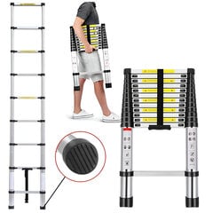 Teleskopiskās kāpnes StandHeiz, 320 cm cena un informācija | Saliekamās kāpnes, celtniecības sastatnes | 220.lv