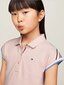 Tommy Hilfiger kleita meitenēm Polo Shoulder Stripe Dress 540125556, rozā cena un informācija | Kleitas meitenēm | 220.lv