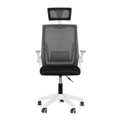 Biroja krēsls StandHeiz, 51x60x113 cm, melns/balts цена и информация | Офисные кресла | 220.lv