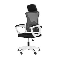 Biroja krēsls StandHeiz, 48x60x118 cm, melns/balts cena un informācija | Biroja krēsli | 220.lv