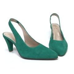 Замшевые туфли с открытой пяткой для женщин Bella b, зелёные цена и информация | Женские туфли | 220.lv