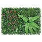 Mākslīgo augu žogi, 24 gab., zaļi, 40x60cm цена и информация | Interjera priekšmeti | 220.lv