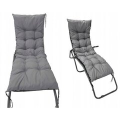 Ūdensnecaurlaidīgs spilvens gultai vai krēslam, 180x50 cm, pelēks cena un informācija | Krēslu paliktņi | 220.lv