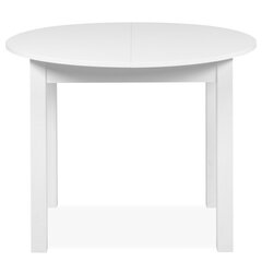 Стол с выдвижным механизмом Aatrium Coburg 100-140 см, белый цвет цена и информация | Кухонные и обеденные столы | 220.lv