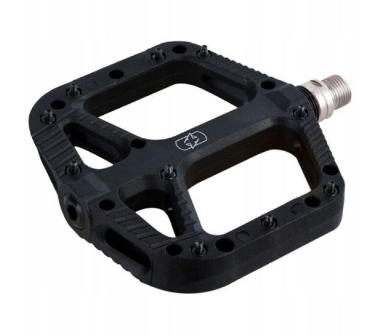 Velosipēda pedāļi Oxc Loam 20 Nylon Flat Pedals, melni cena un informācija | Citas velosipēdu rezerves daļas | 220.lv