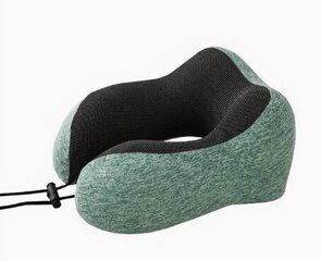 U-образная подушка  на шею, для путешествий, зеленая цена и информация | Аксессуары для автокресел | 220.lv