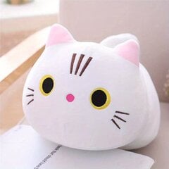 Плюшевая подушка-кошка, белая цена и информация | Подушки | 220.lv