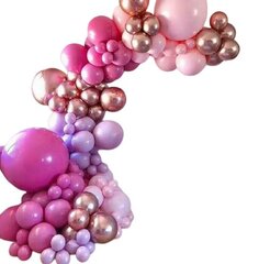 Набор тематических шаров из хромированного розового золота (126 шт.) цена и информация | Шары | 220.lv