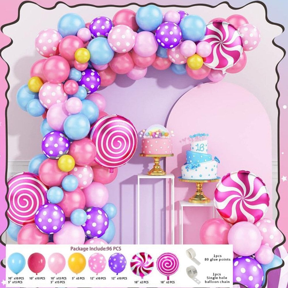 Balonu komplekts Candy Arch, 96 gab. цена и информация | Baloni | 220.lv