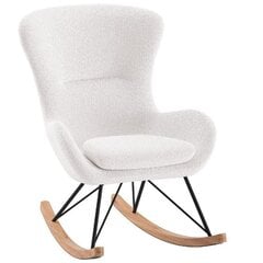Кресло-качалка Aatrium Rocky 75x96x101 см, белого цвета цена и информация | Кресла в гостиную | 220.lv