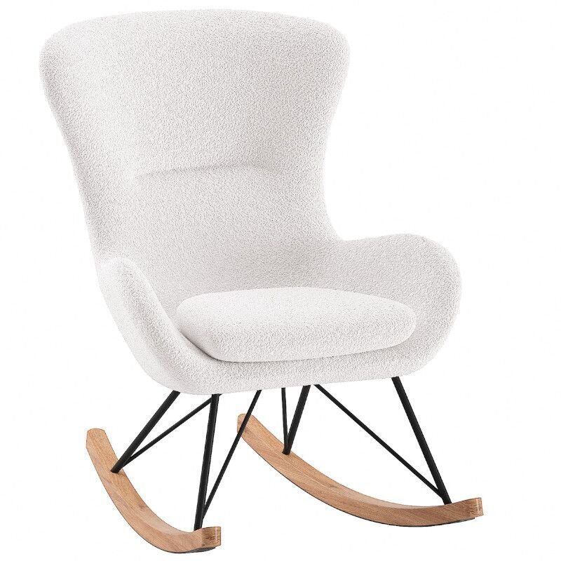 Šūpuļkrēsls Aatrium Rocky 75x96x101 cm, balts цена и информация | Atpūtas krēsli | 220.lv