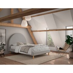 Кровать Aatrium Moon 140х200 см, серый цвет цена и информация | Кровати | 220.lv