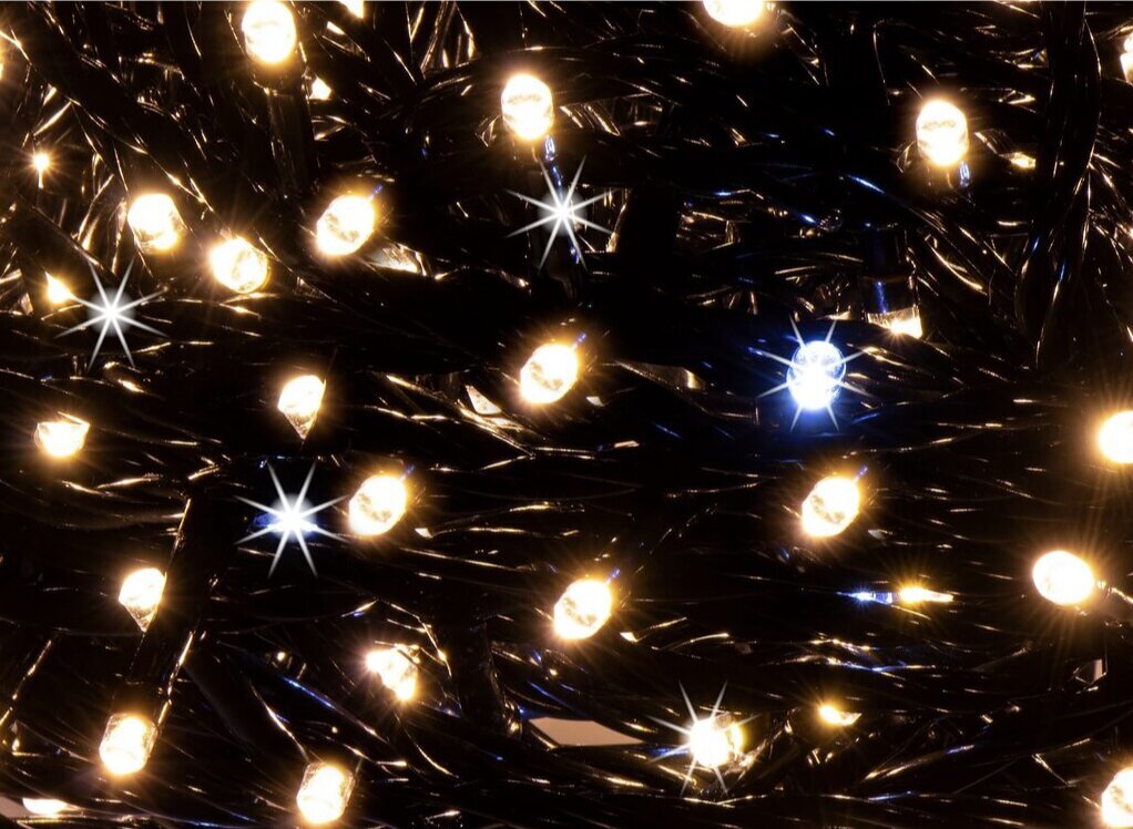Ziemassvētku vītne, 1000 LED, 52,5 m cena un informācija | Ziemassvētku lampiņas, LED virtenes | 220.lv