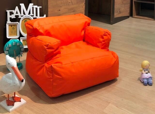 Sēžammaiss Mini Relax, oranžs cena un informācija | Sēžammaisi, pufi | 220.lv