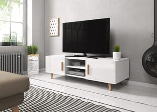 TV galdiņš LuxCasa Aegis, balts cena un informācija | TV galdiņi | 220.lv
