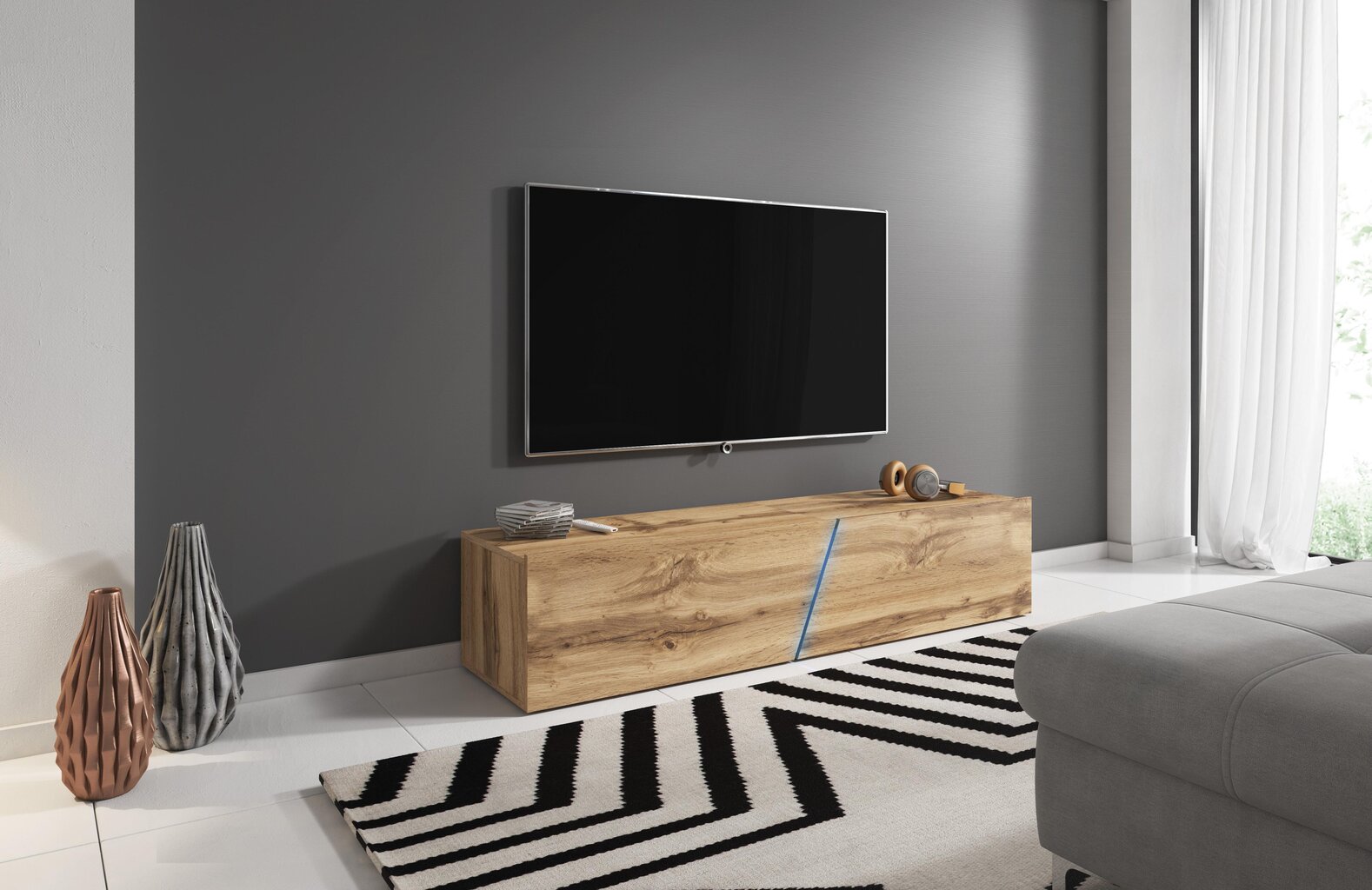 TV galds LuxCasa Veneta, brūns cena un informācija | TV galdiņi | 220.lv