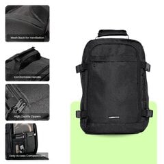 Унисекс рюкзак Cabinhold Backpack Rom, чёрный, 20 л цена и информация | Спортивные сумки и рюкзаки | 220.lv