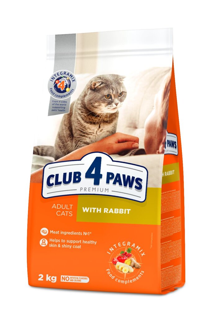 Club 4 paws Premium trušu sausā barība kaķiem 2kg цена и информация | Sausā barība kaķiem | 220.lv